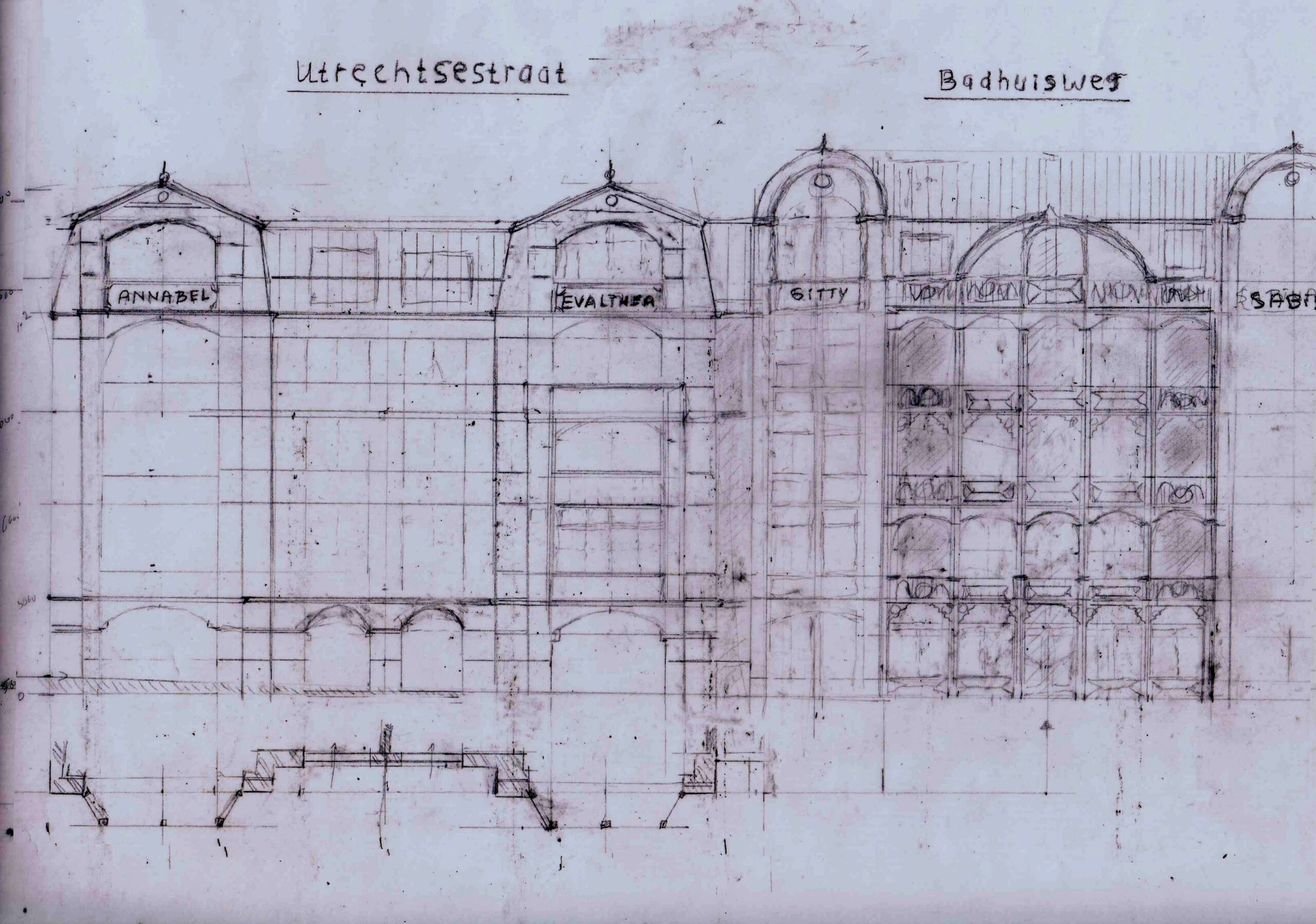 Impressie van de basisvorm van de voorgestelde villa architectuur in badplaatsstijl (Peter Jansen Schoonhoven, arch.)